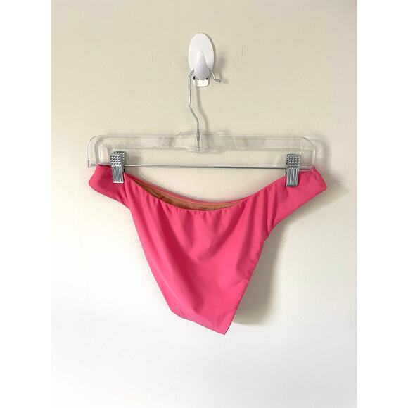 J. Crew High Leg Bikini Bottom Swim Pink Size Medium NEW - Picture 4 of 6